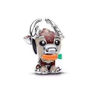 Silver and Brown Sven Reindeer Charm from frozen movie